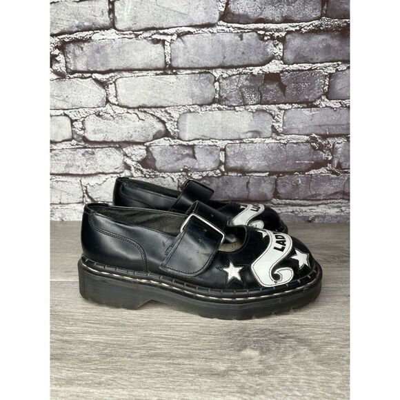 VTG TUK LADY LUCK Black Leather MaryJane Strap England Shoes Women 36EU/5.5M US - Picture 13 of 16
